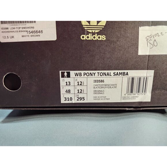 Adidas WB Pony Tonal Samba Wales Bonner Size 13M - Picture 3 of 10